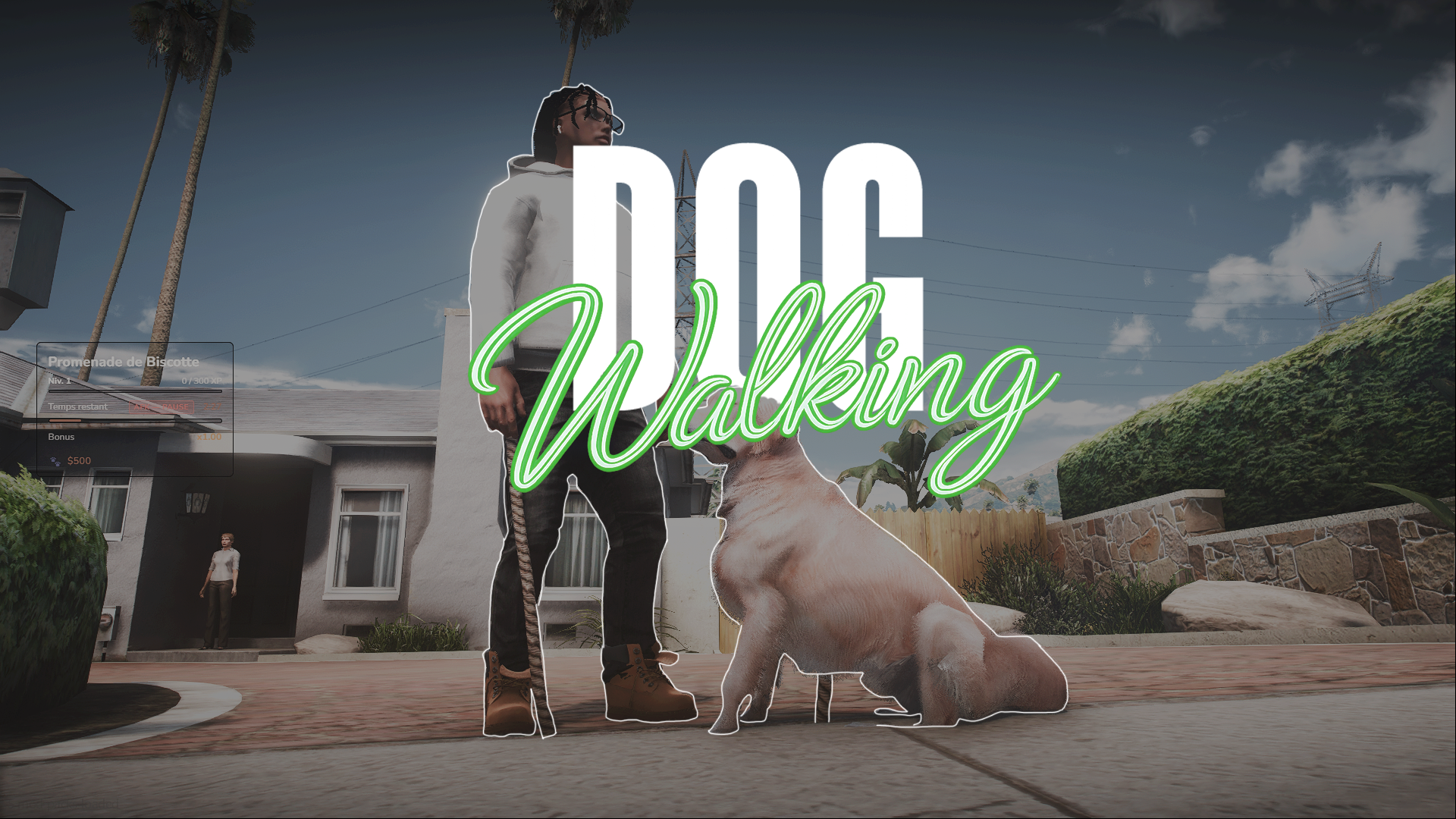 Advanced Dog Walking Job | Paid Missions, XP, Leash Physics & Dynamic Events  | ESX/QB/Qbox | FiveM