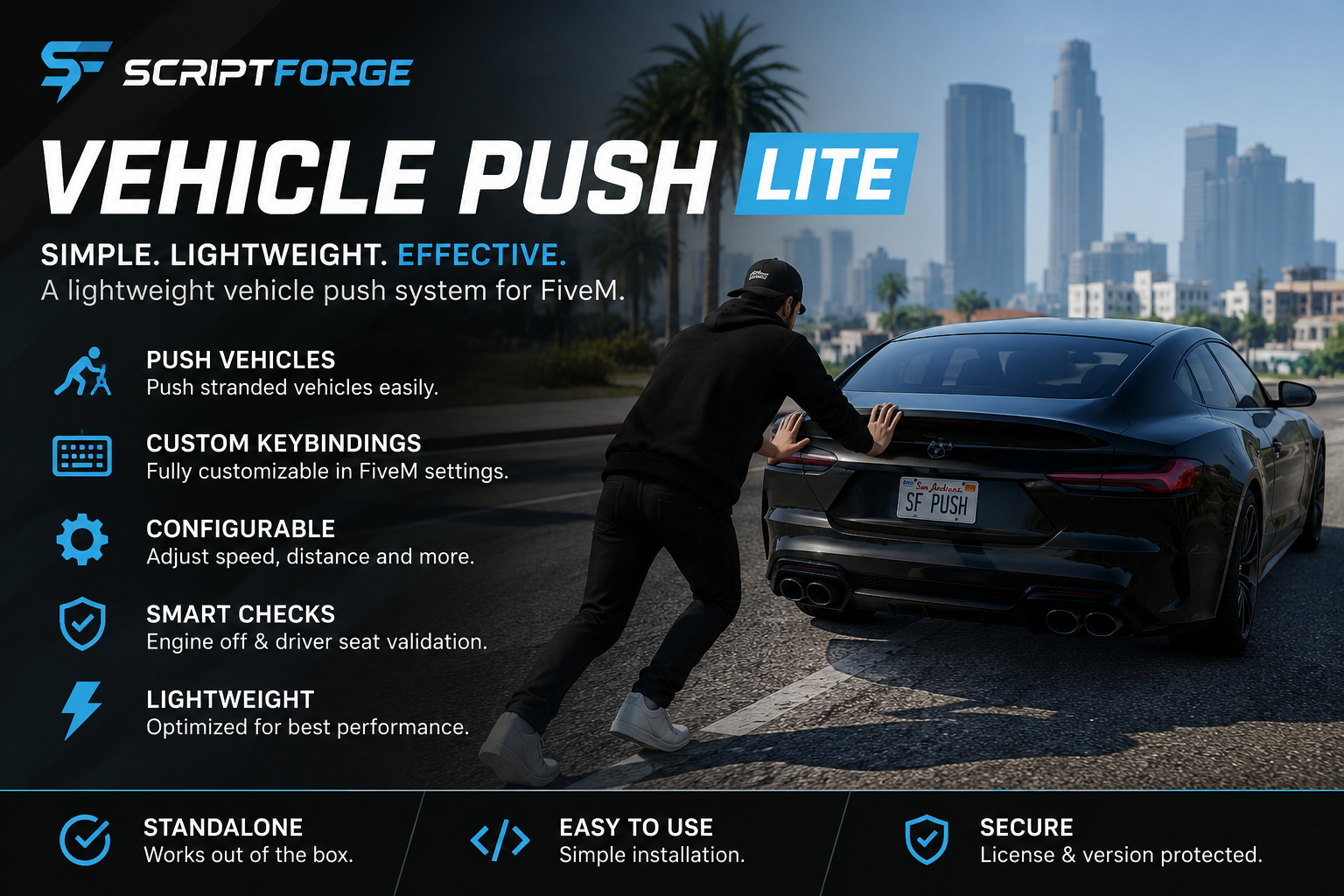 ScriptForge Vehicle Push Lite