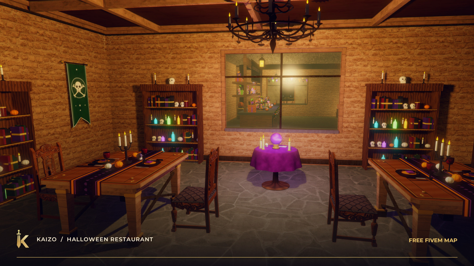 KAIZO Halloween Restaurant — Free FiveM Map