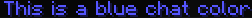 Blue Chat Color