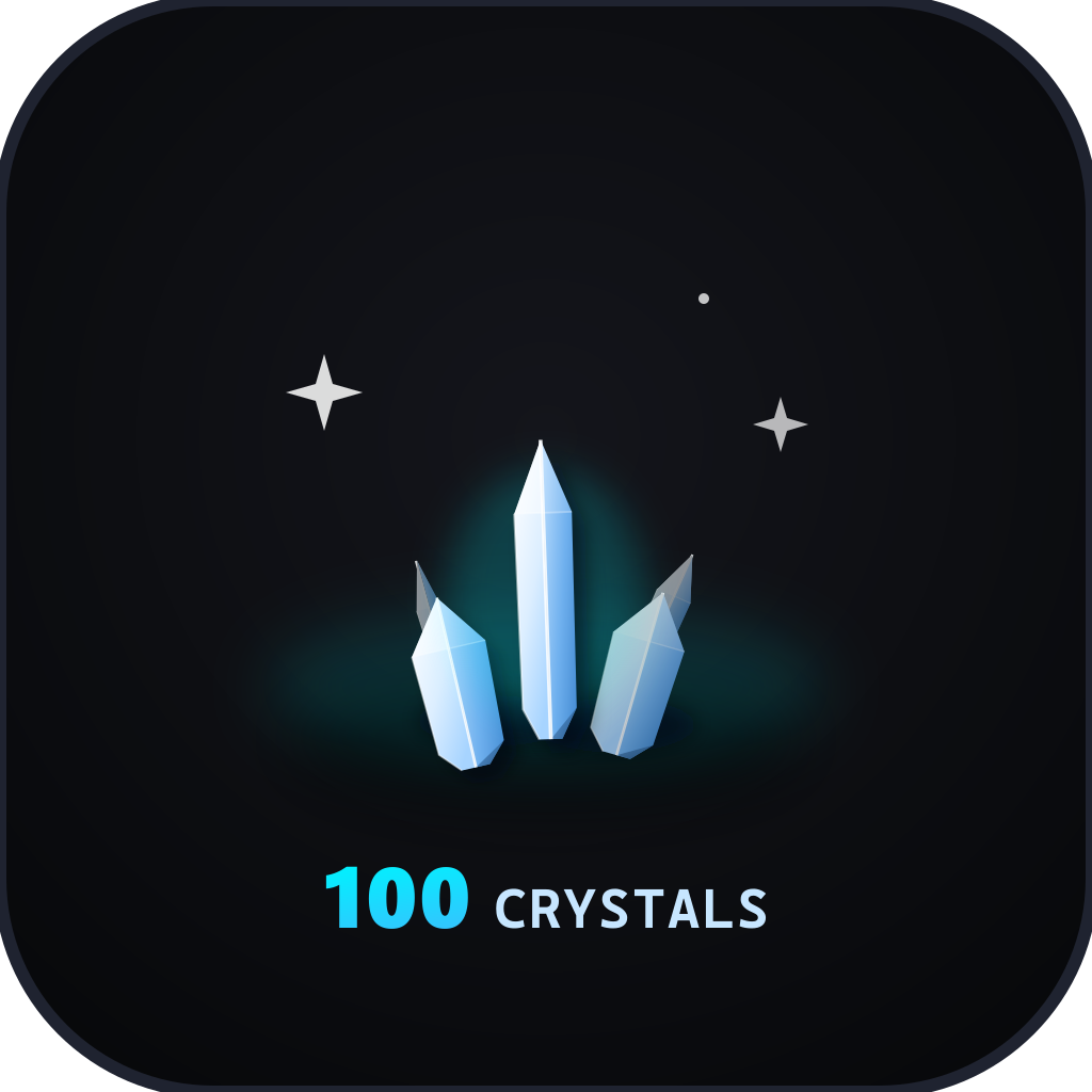 100 Crystals