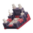 Carnotaurus Bed — cosmetic Furniture - Dino Cats item on the NovaVoid Cat Civilization Minecraft server