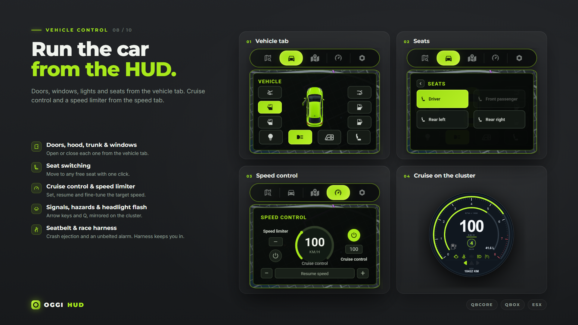 Oggi HUD | Customizable FiveM HUD for QBCore, Qbox & ESX