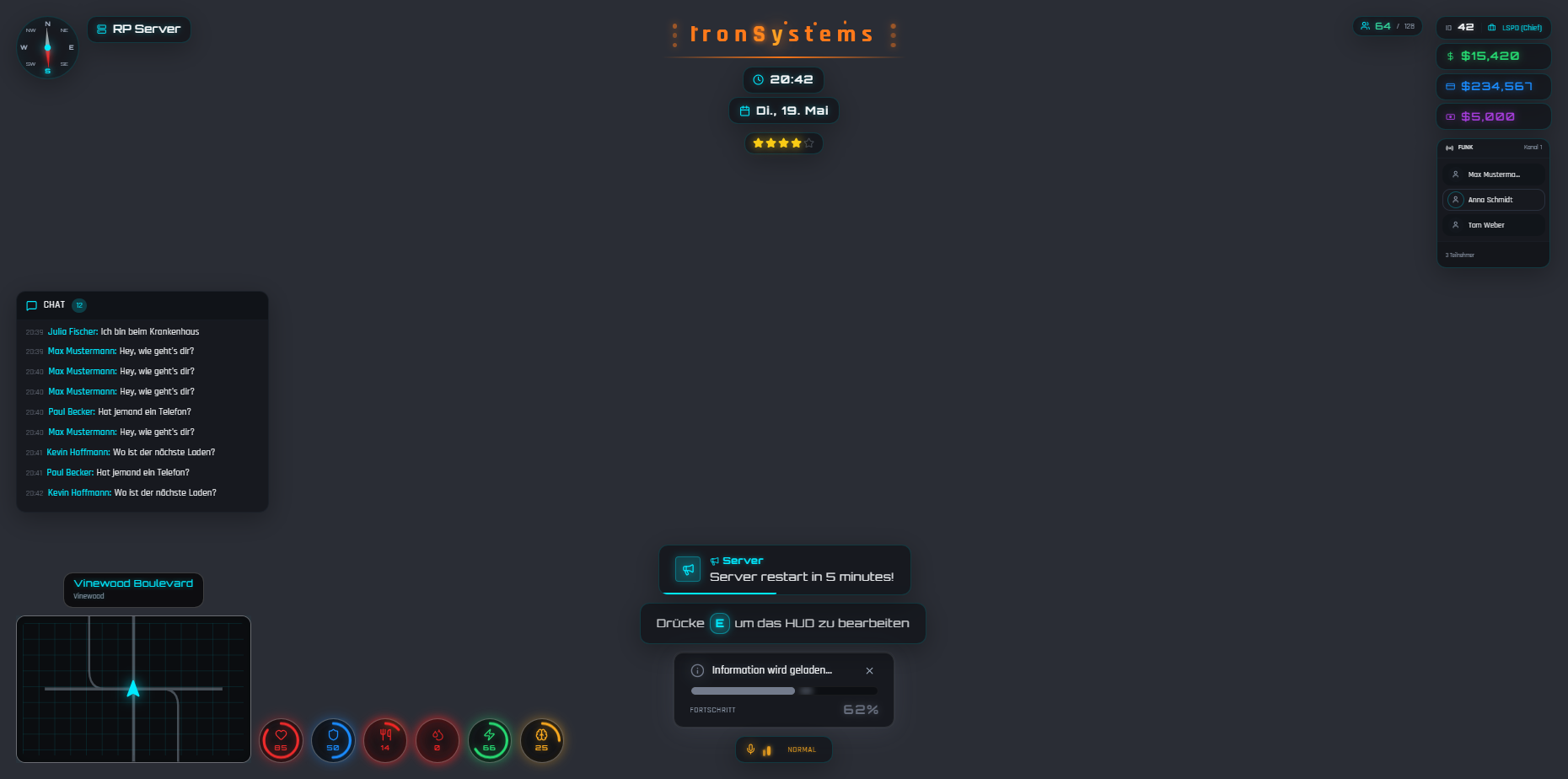 IronSystems Hud