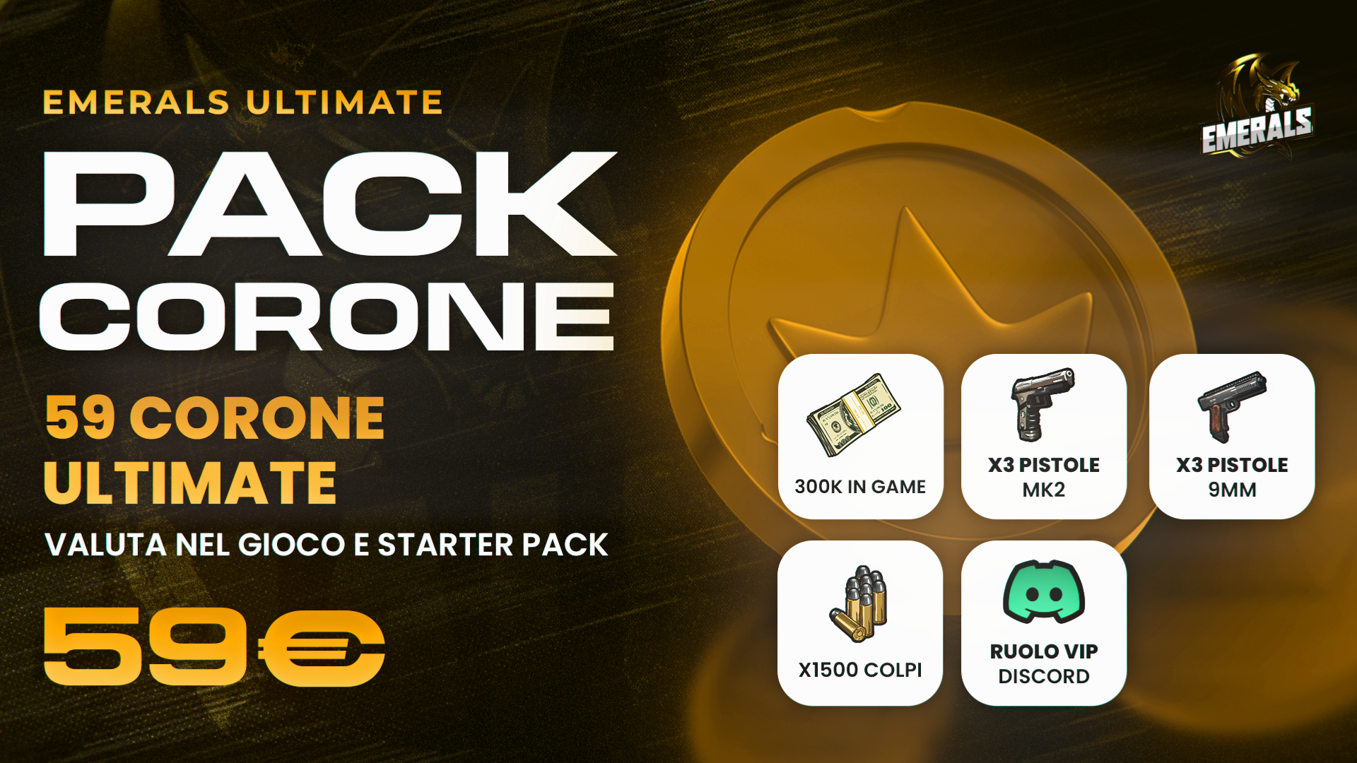 Pack 59 Corone Ultimate e Starter Pack