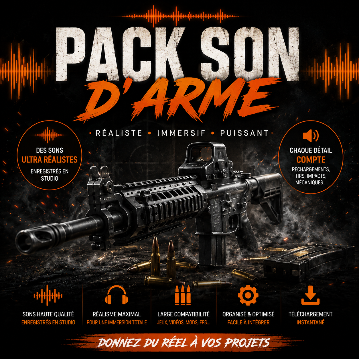 Pack son pour armes