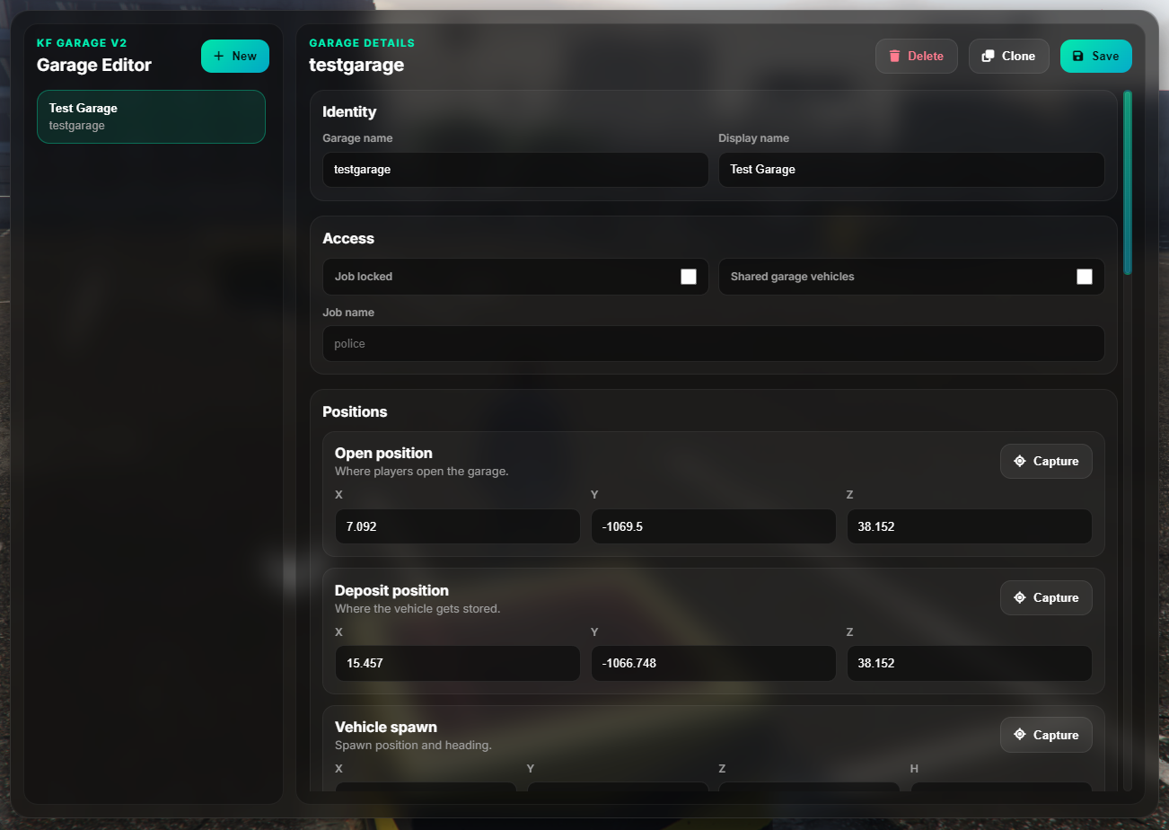 [ESX/QB/QBOX] Advanced Garage System V2
