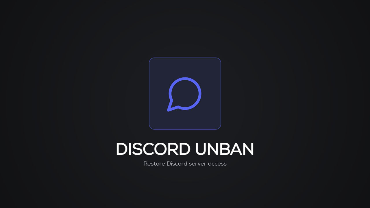 Discord Server Unban