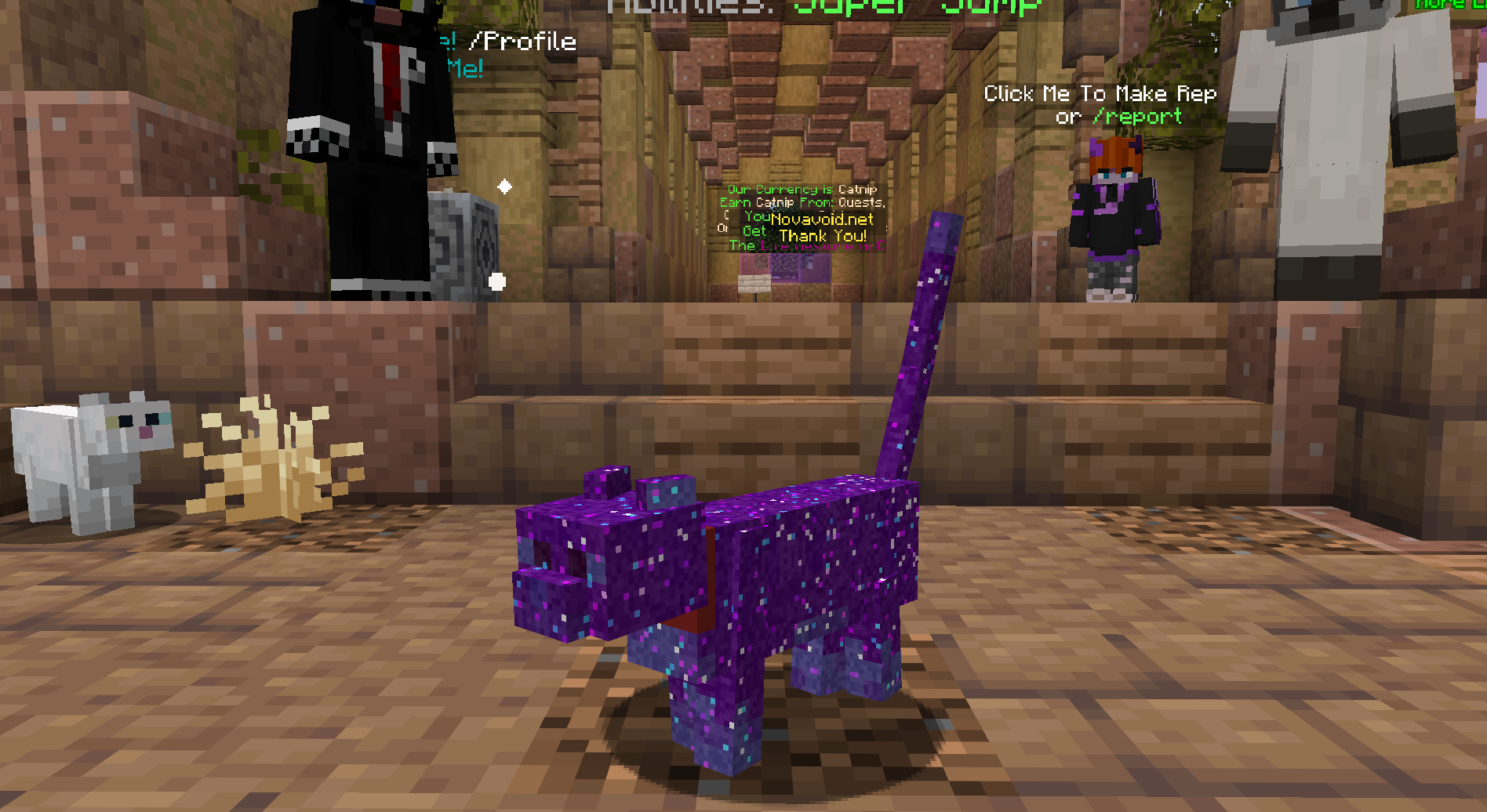 Void Cat — cosmetic Cat Skins item on the NovaVoid Cat Civilization Minecraft server