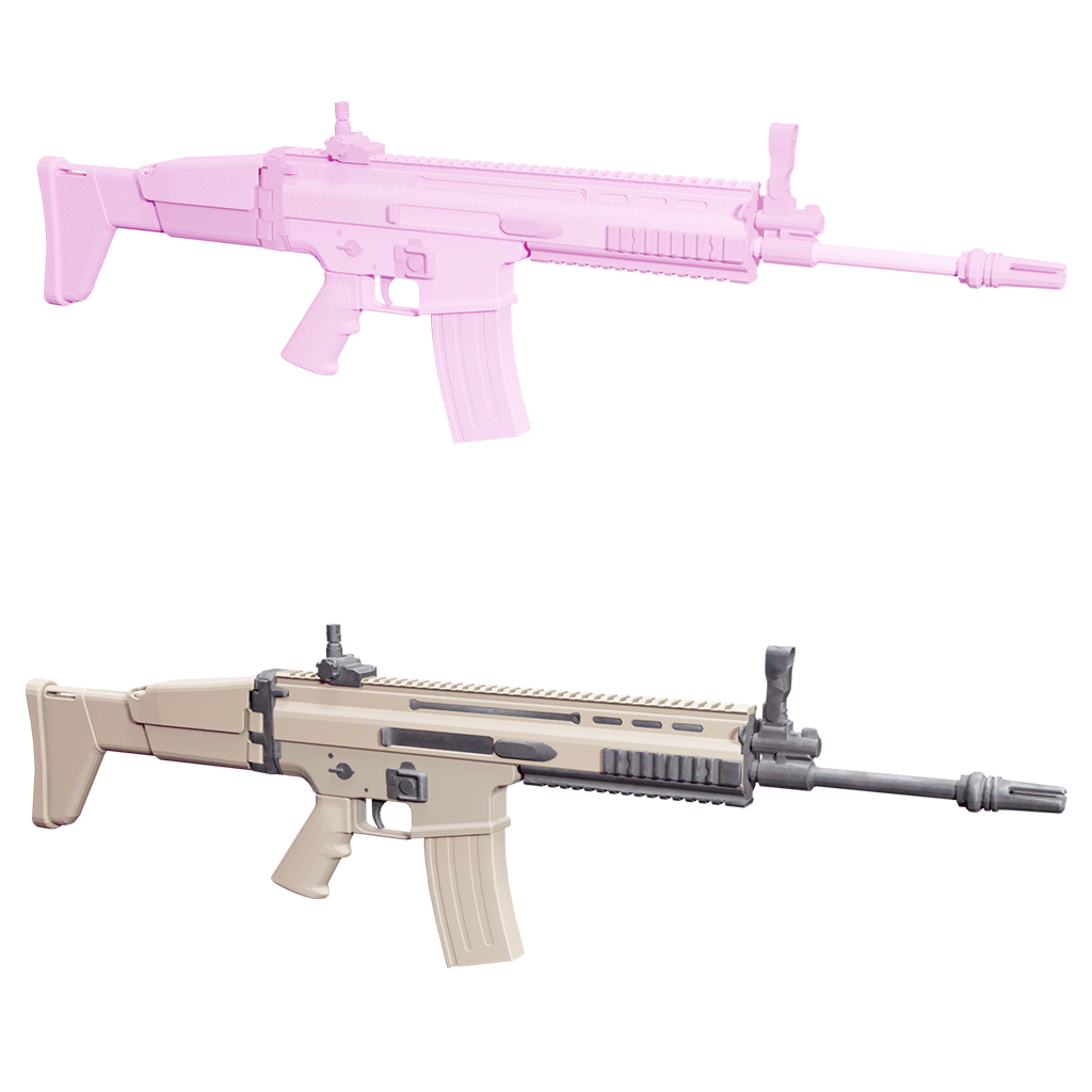 Pink and Tan Scar
