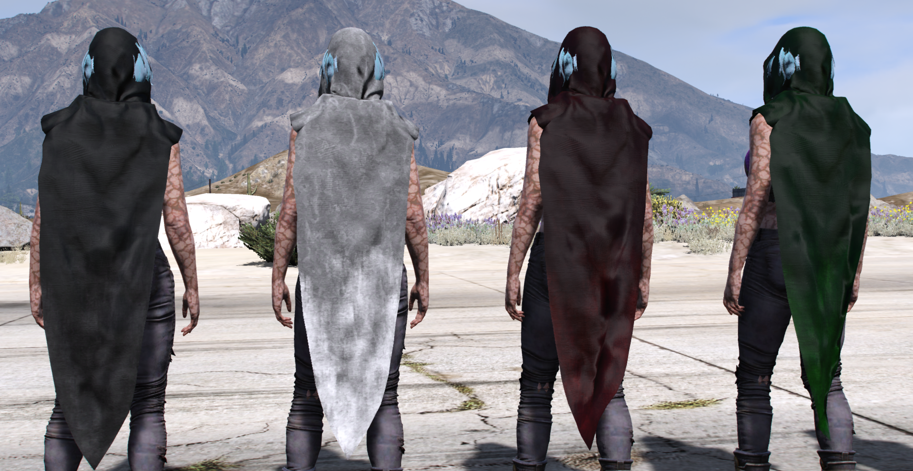 Cloak Pack | 12 Models | Male & Female | Cloth Physics