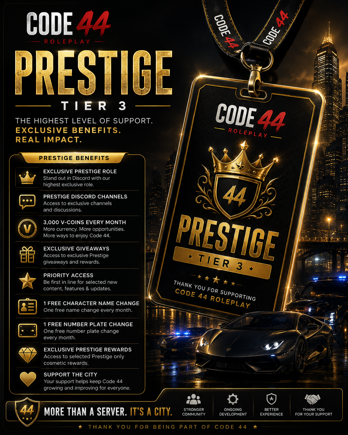 CODE44 Prestige Supporter