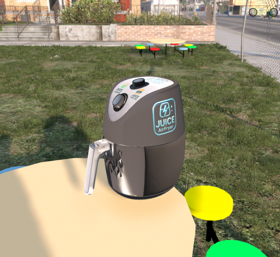 Juice Air Fryer Props