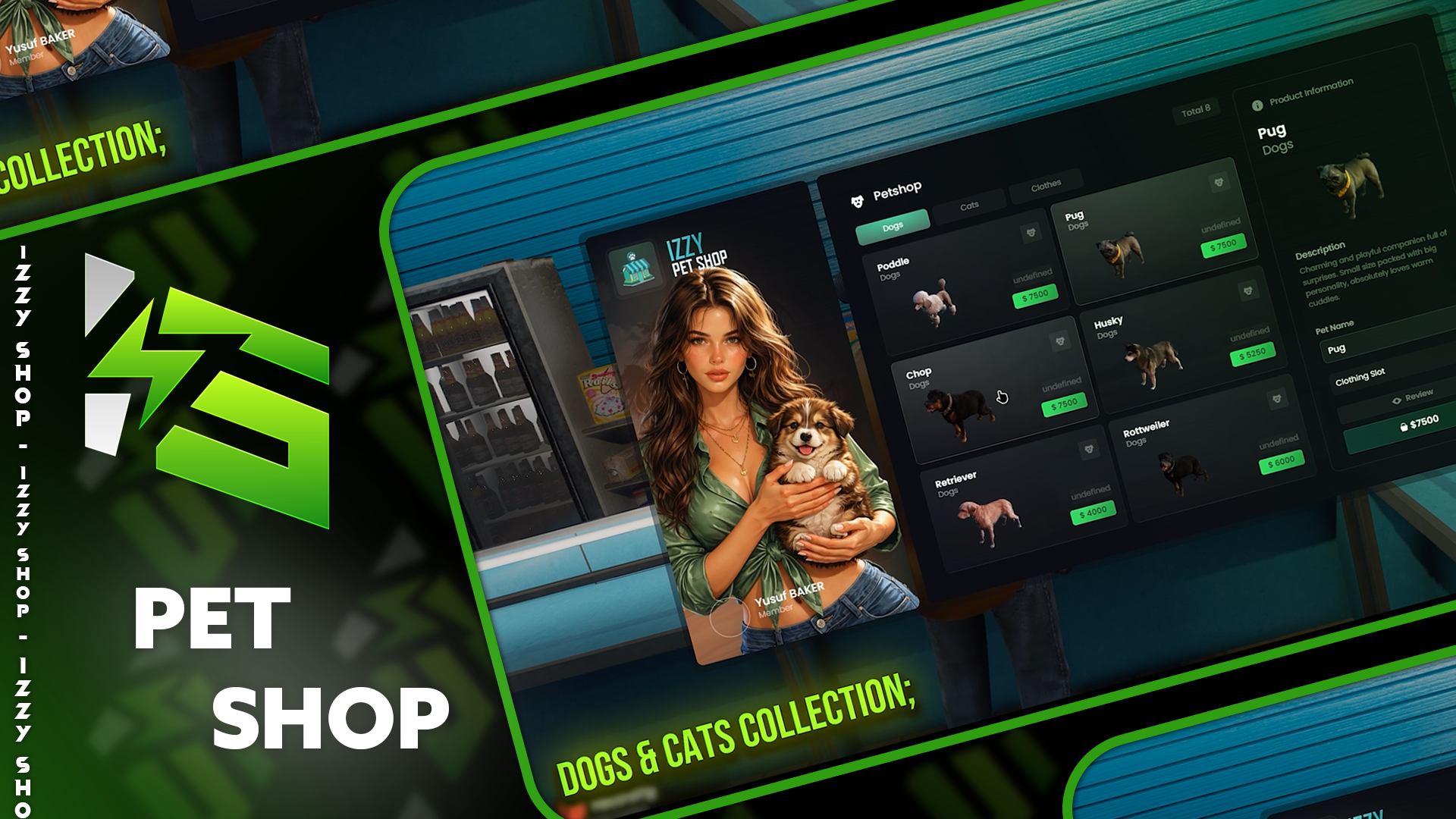 [Pet Shop] OPEN QBCORE ESX QBOX