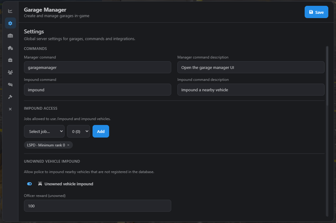 GARAGES CREATOR
