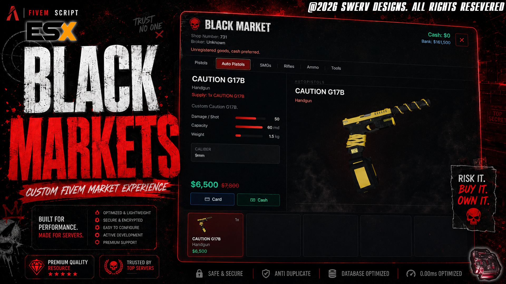 BLACK MARKET'S ( ESX/OX INVENTORY )( MORE SUPPORT COMING! )