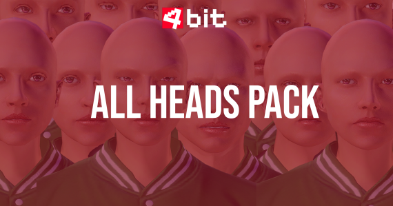 (Full Pack) 4bit 46 Blendables Head Pack (ONE TIME PURCHASE)