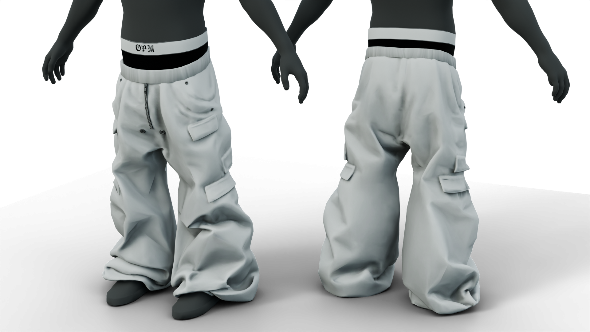 Baggy Pants Opium Style FiveM 3D Clothing Assets – Outfit-Vorschau 3