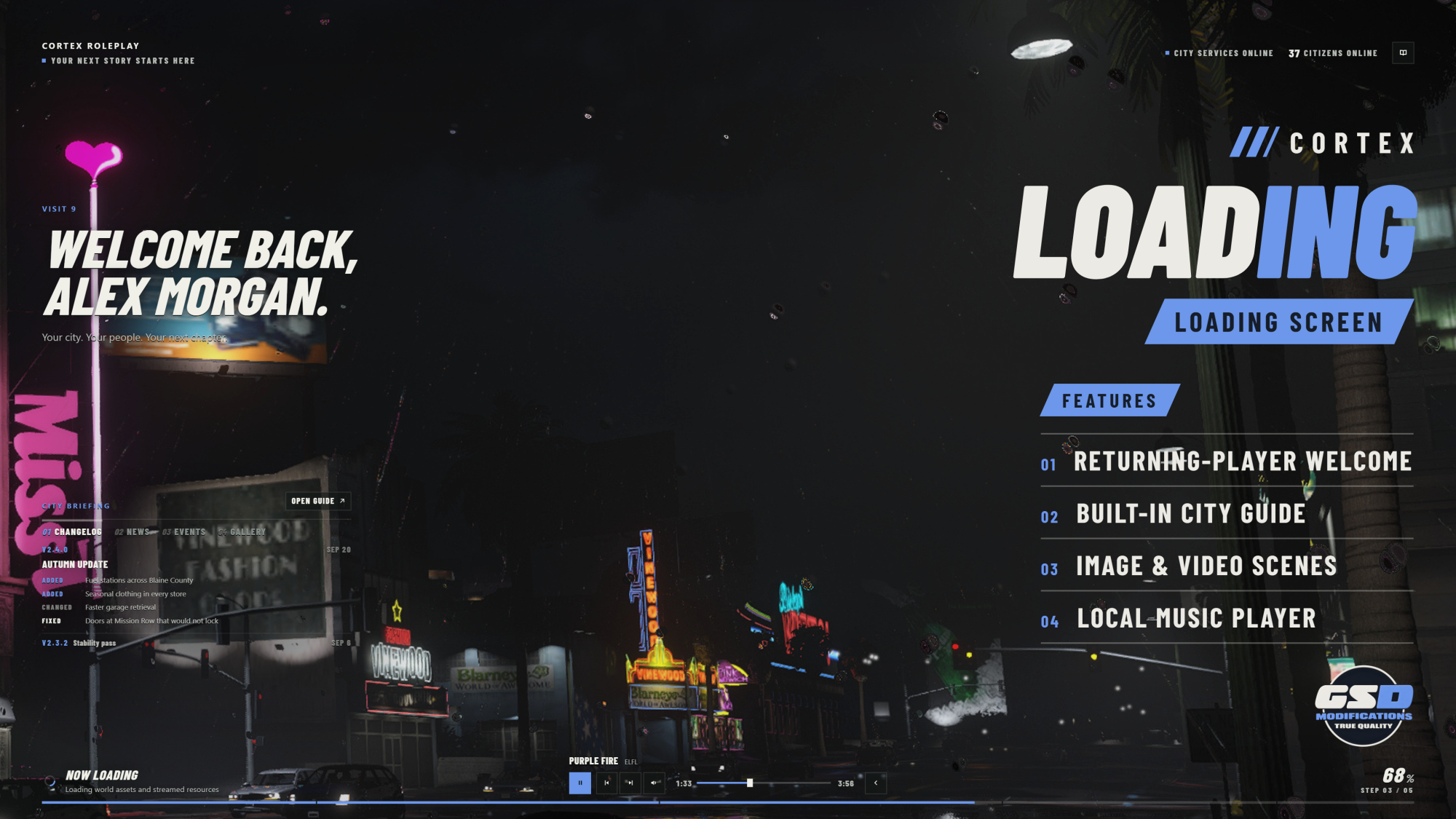 Cortex Loading Screen