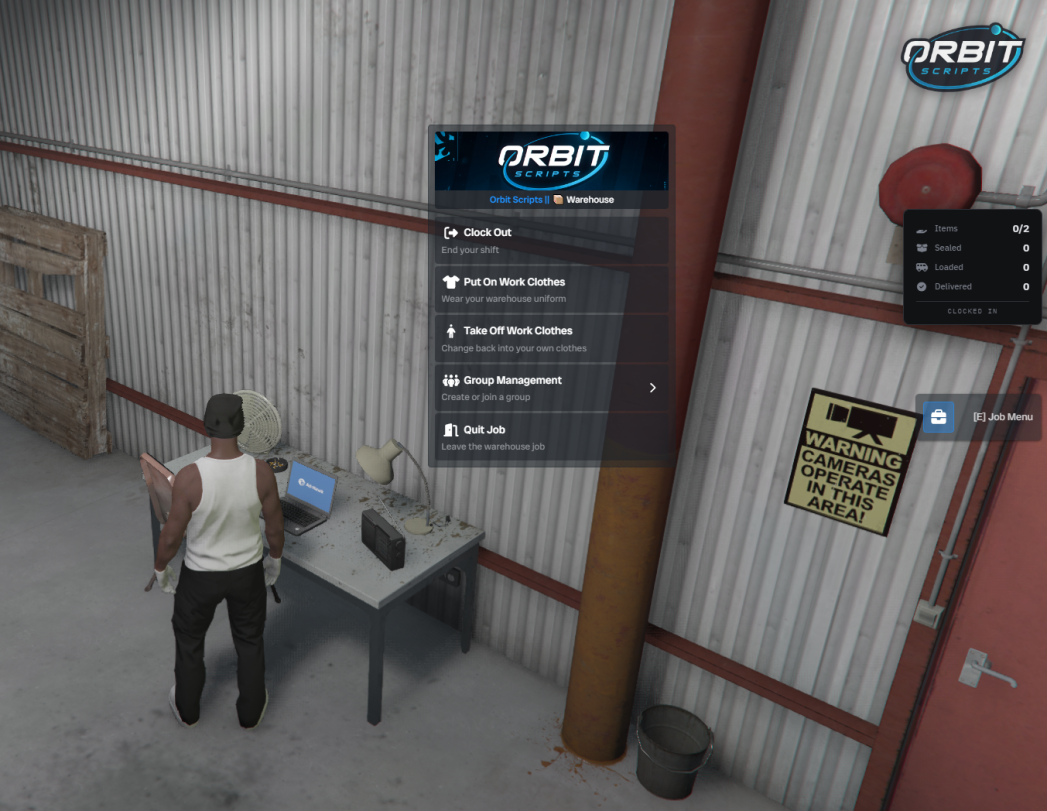 Orbit – Warehouse Job
