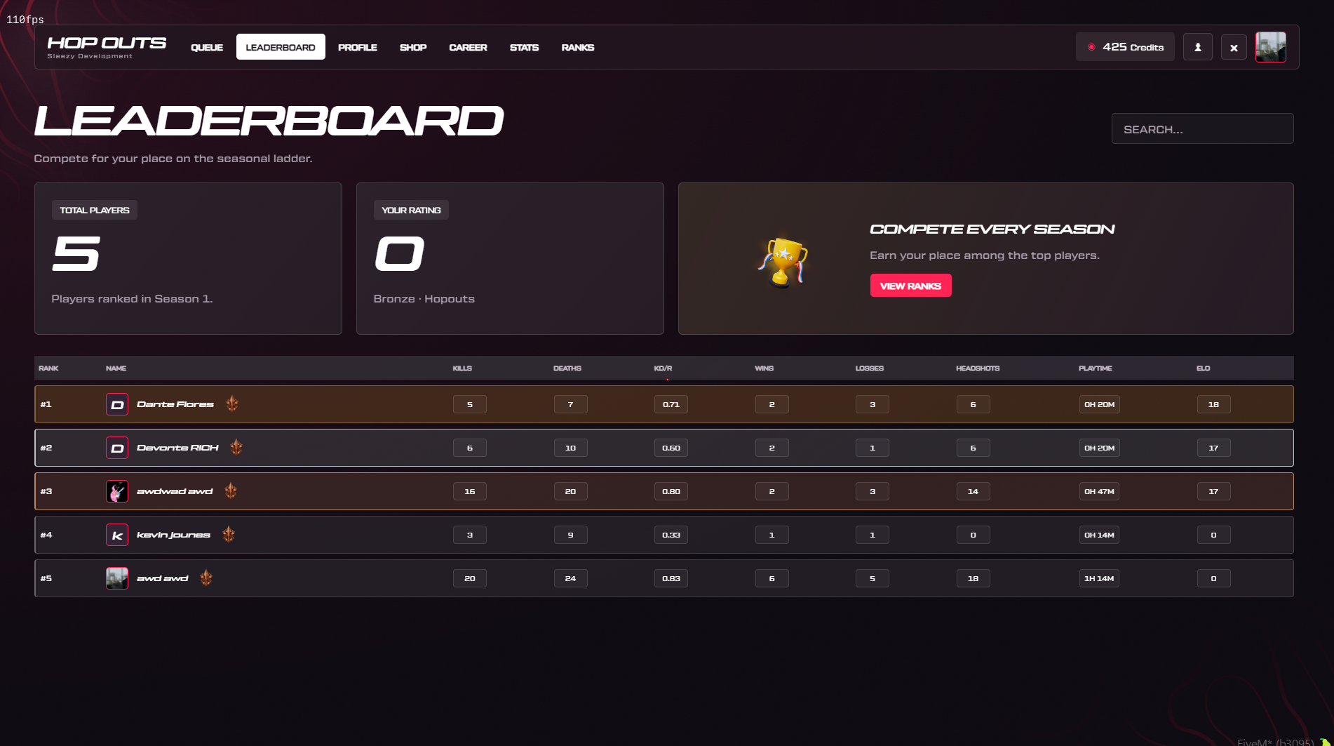 Sleezy Development • Advanced Hopouts System (ESX, QBCore, QBOX & Standalone)