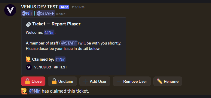 Venus RP Bot