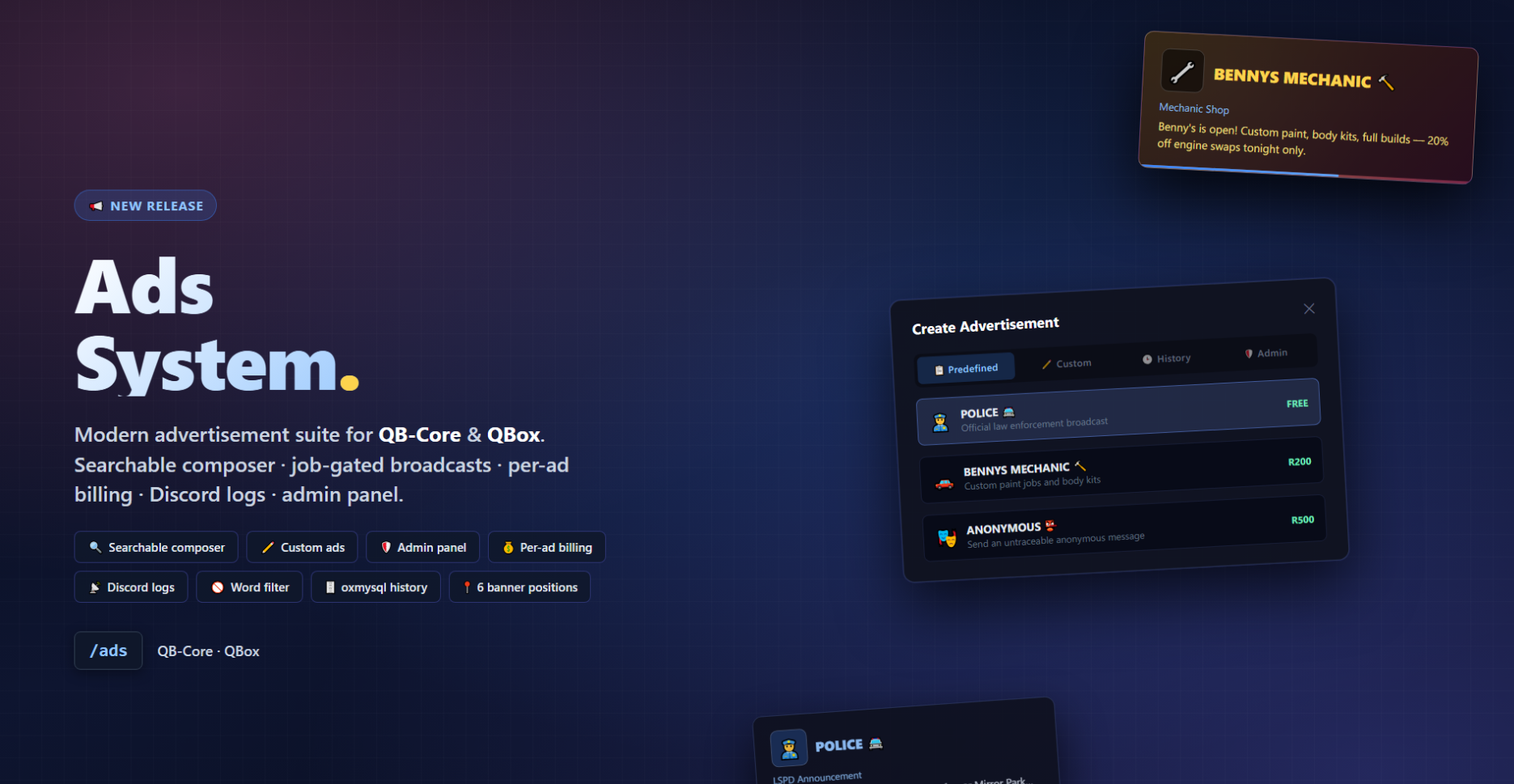 [QBX / QB-Core] ADS System
