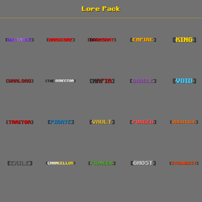 Lore Pack