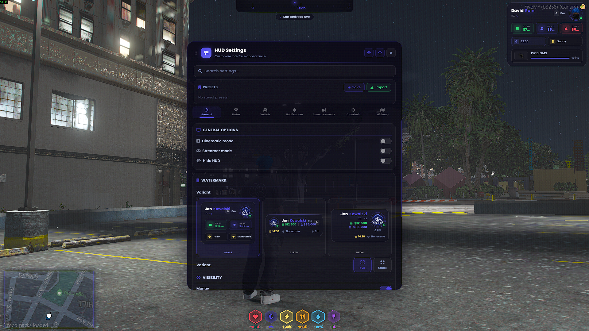 HUD Escrowed [ESX, QB, QBOX, STANDALONE]