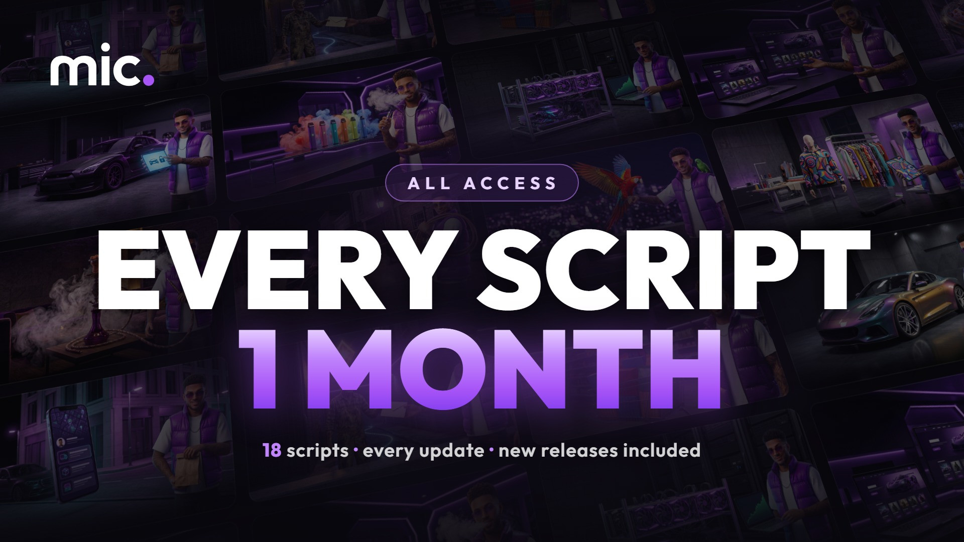 ALL SCRIPTS BUNDLE 1 MONTH