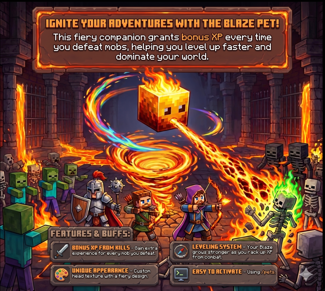🔥 Blaze Pet – Your PVE Combat Companion!