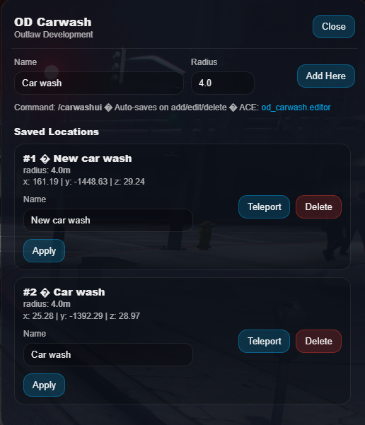 OD Carwash V1
