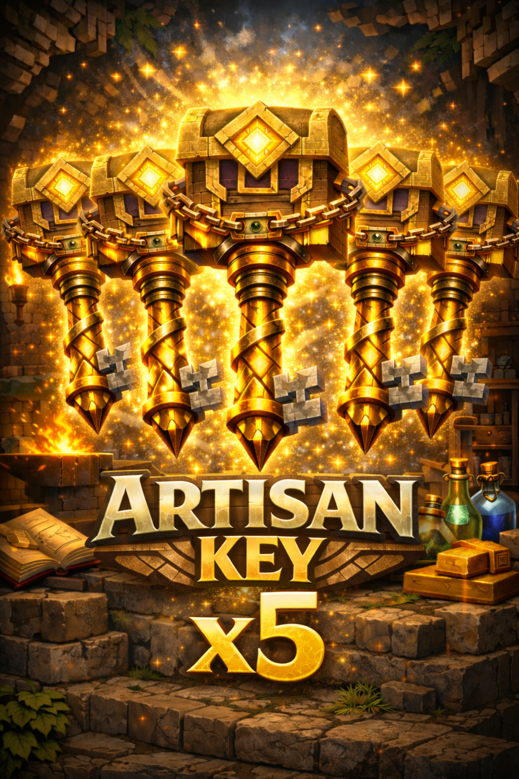 🔑 x5 Artisan Keys