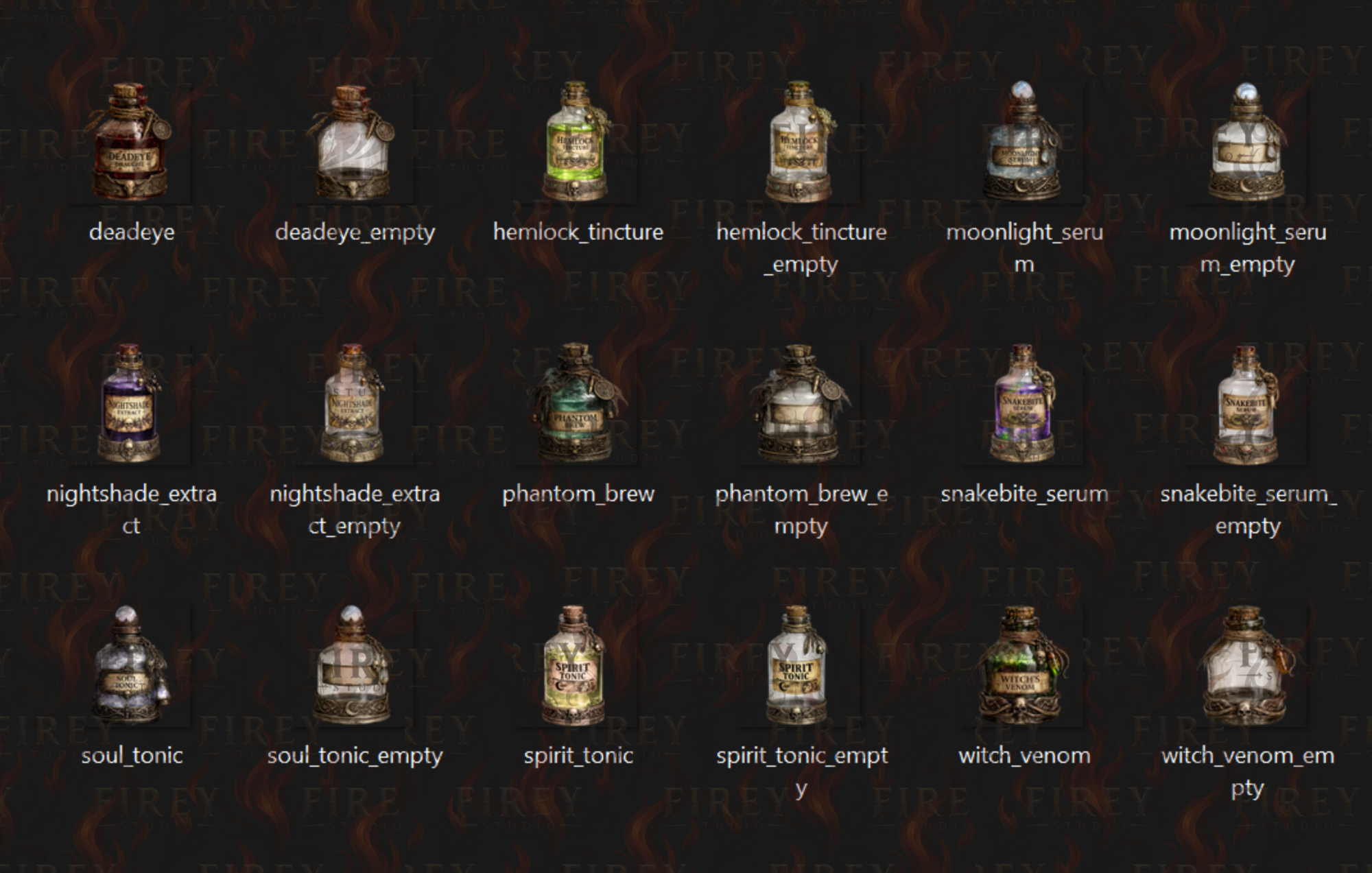 Potion Bottles Icons