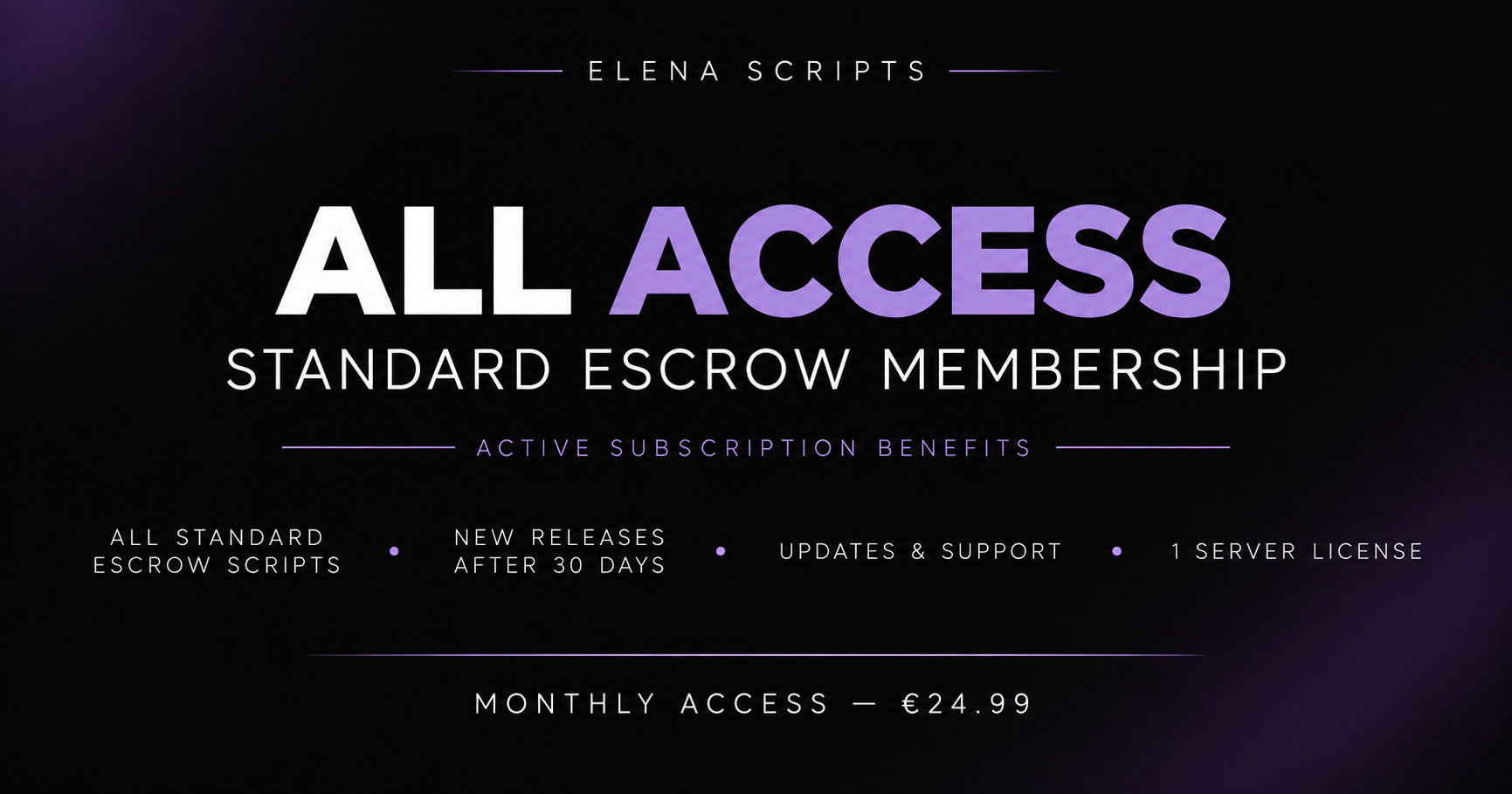 Elena Scripts All Access – Escrow Membership