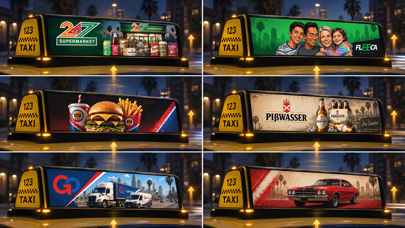 Ansicht 1 - GEIGRO für FiveM: GEIGRO Taxi Ads-System