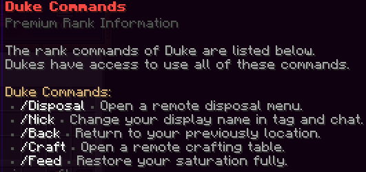 Duke Rank [RPG+Survival]