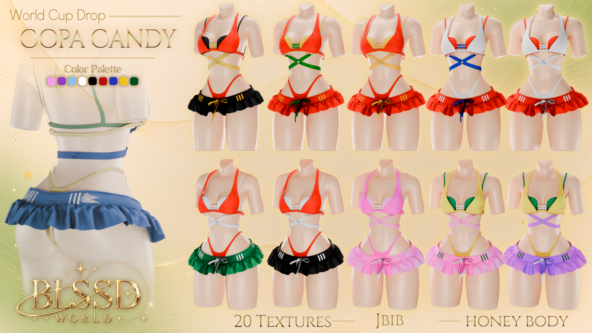 Copa Candy Female Set - Honey Body