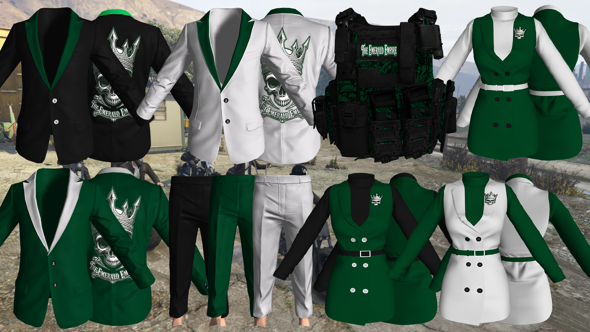Emerald Empire Gang Uniform 3 [M+F]