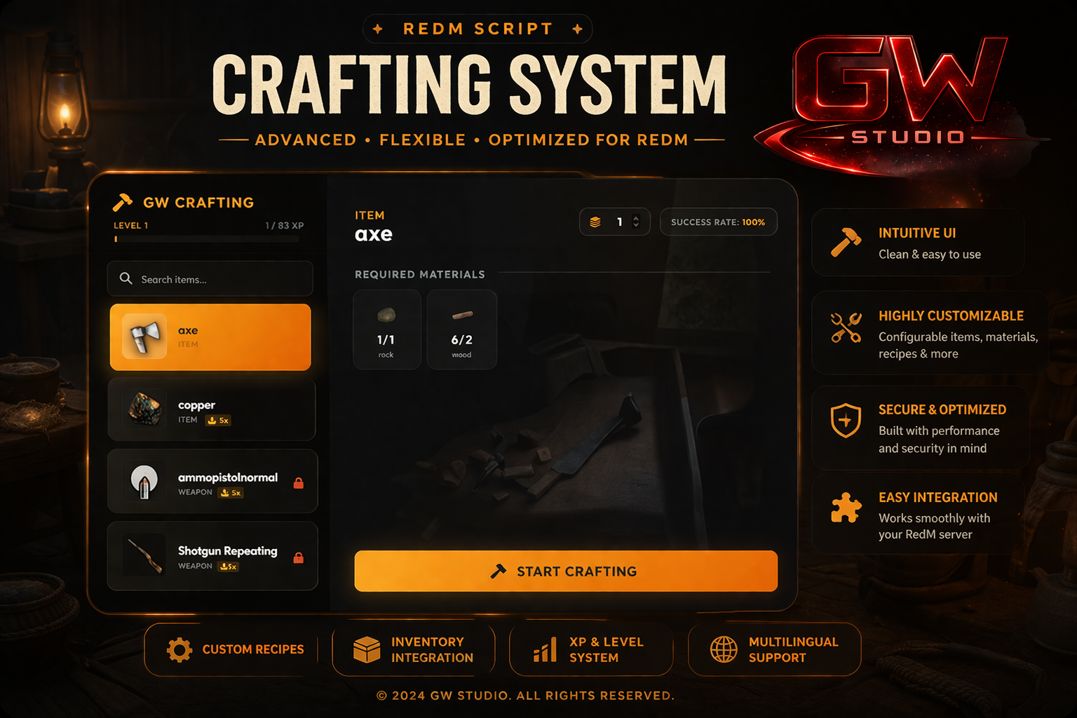 Gw Studio CraftingV2 System