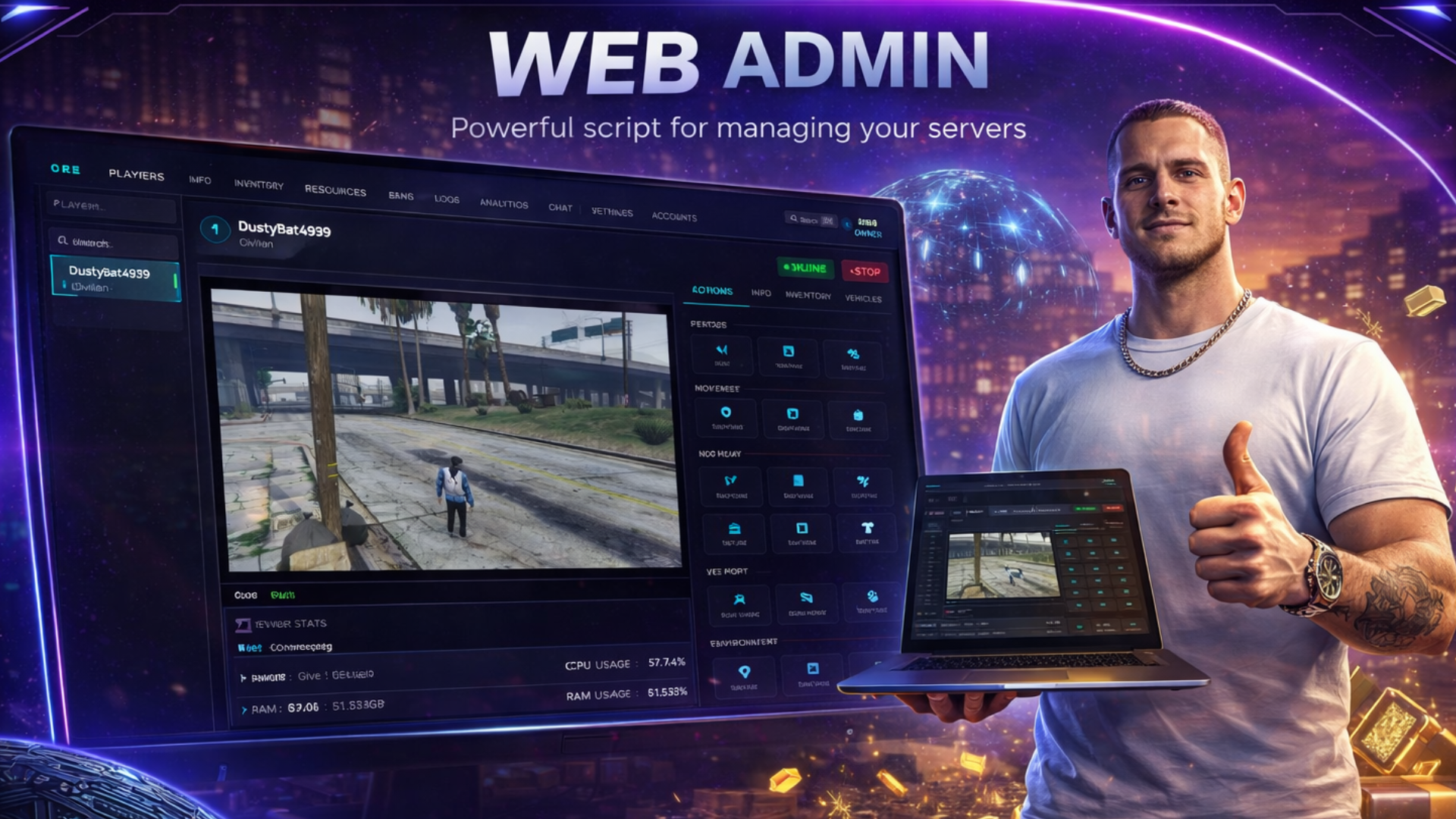 ORB Web Admin — premium web admin panel