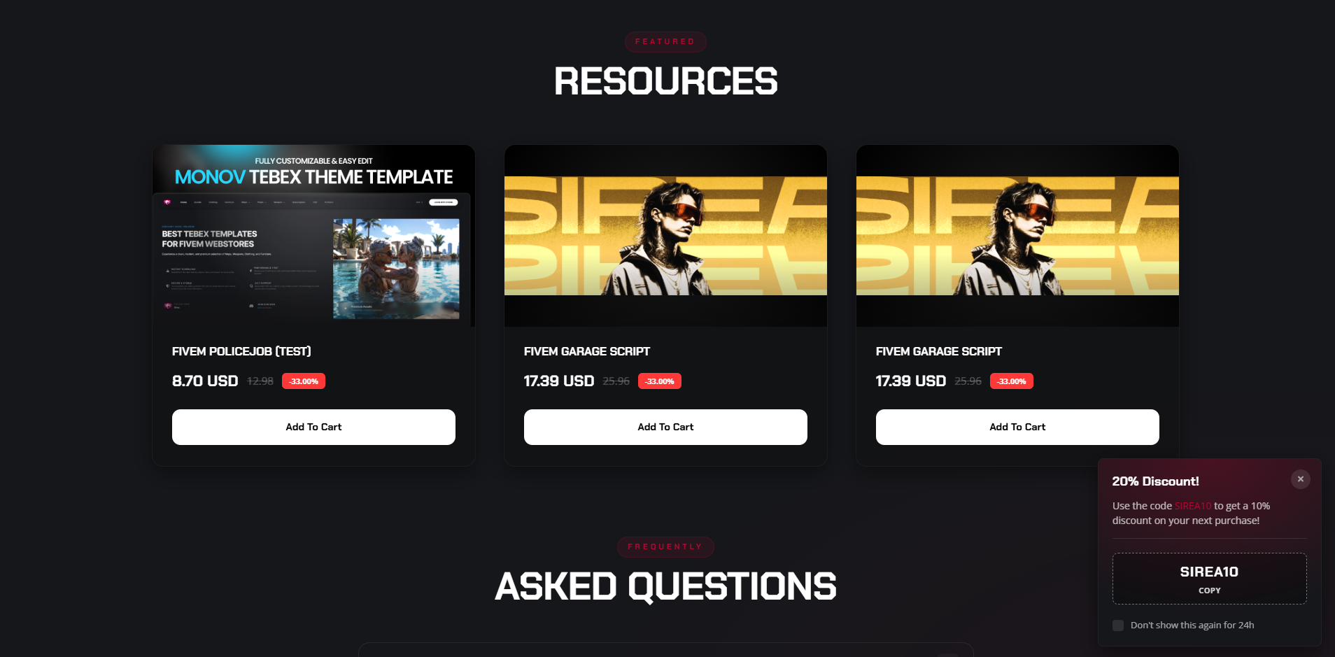 VEX - Tebex Theme Template (New Update)
