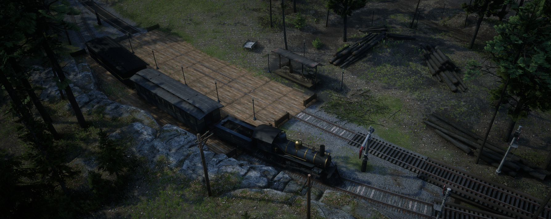 Khali Diablo Ridge Railway Platform