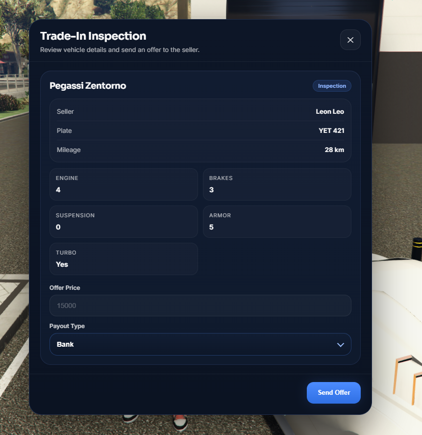 Used Vehicles Dealership System