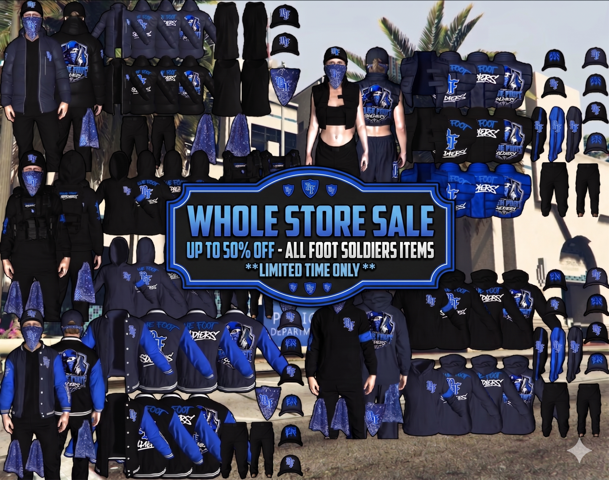 Blue Foot Soldiers Streetwear Bundle