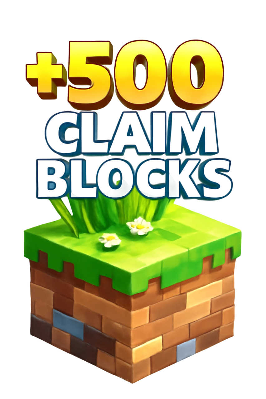 500x Claim-Blöcke (100 kostenlose Blöcke)