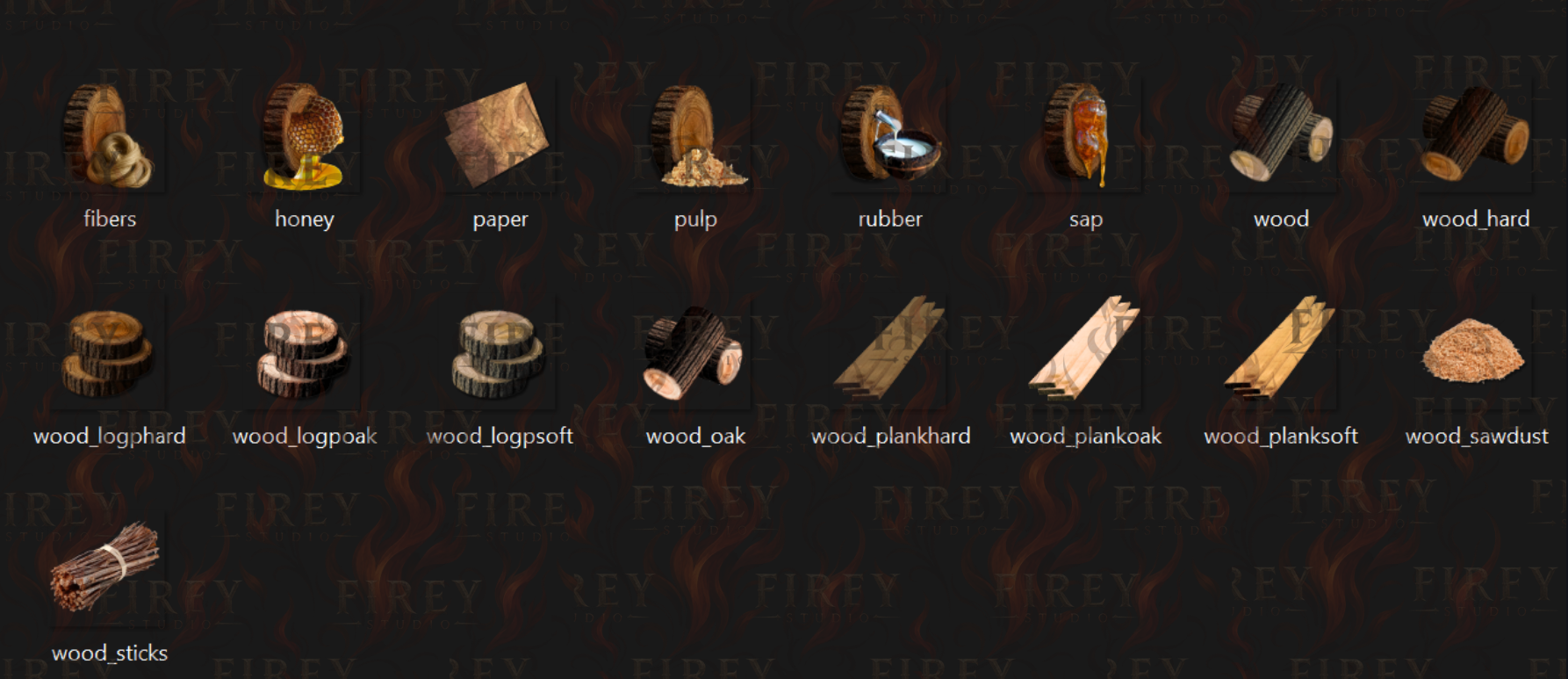 Wood Icons V1