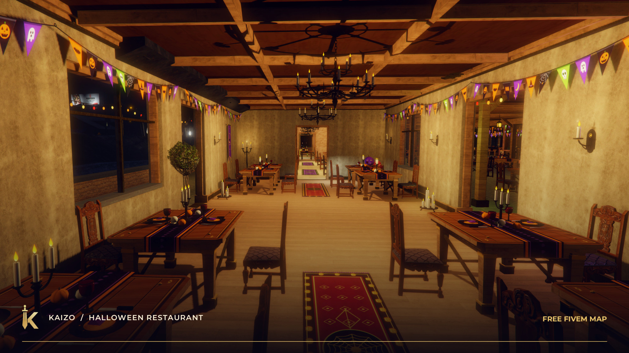 KAIZO Halloween Restaurant — Free FiveM Map