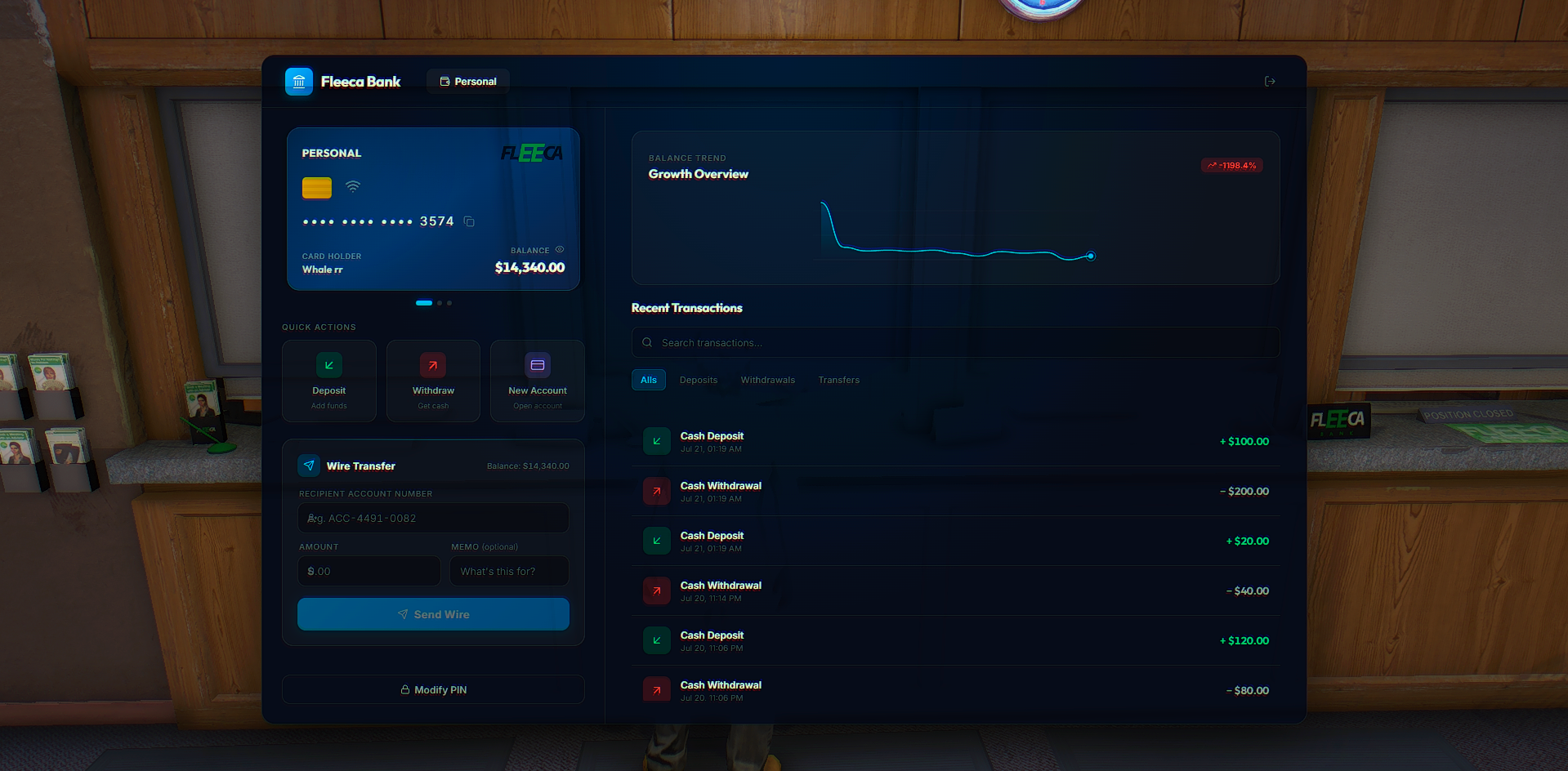 WD-Bank | Advanced FiveM Banking System