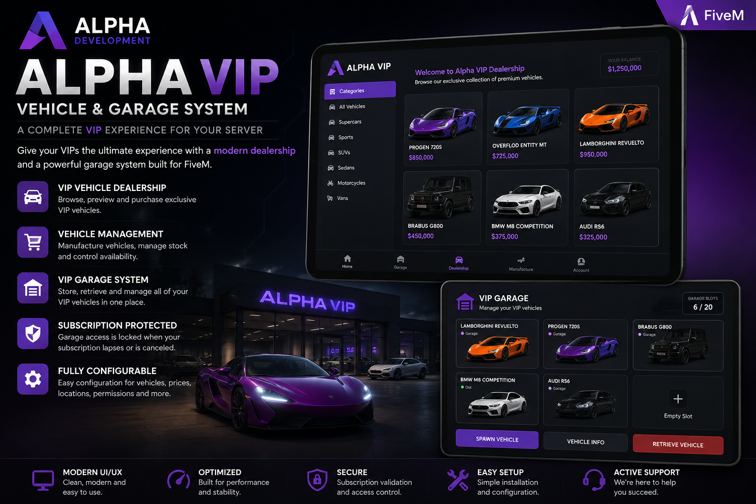 Alpha VIP Dealership & Garage